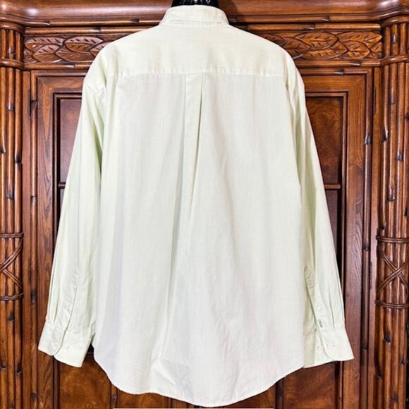 Izod Light Green Wrinkle Free 100% Cotton Button Down Shirt - Picture 2 of 11